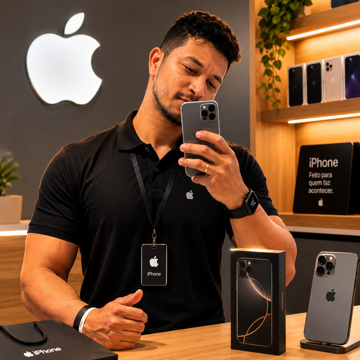 Proprietário da GD Importados em loja Apple